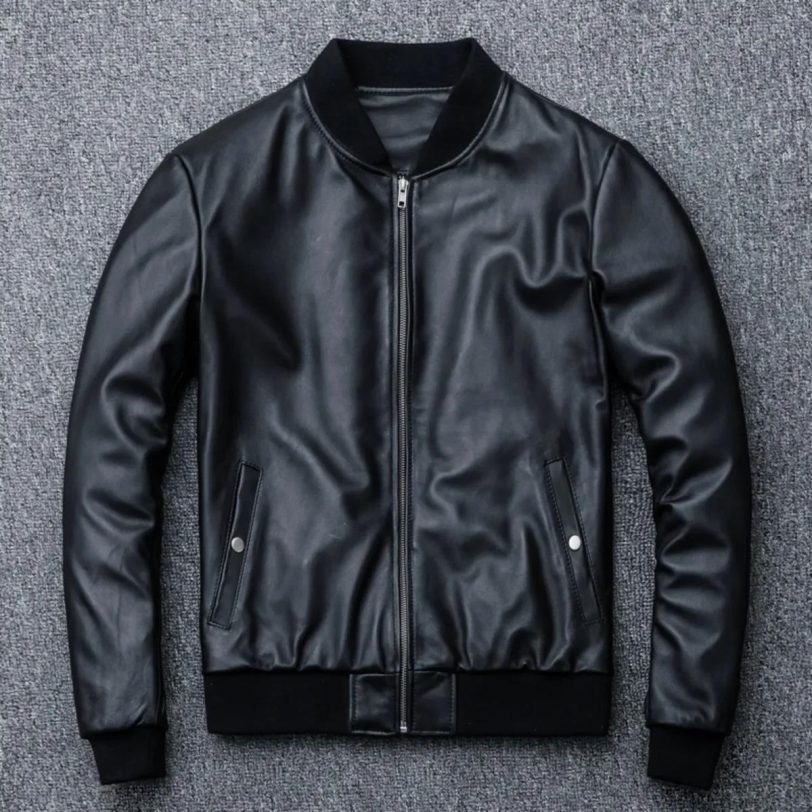 2025 Sheepskin Jacket New Leather Jacket Top Layer 100% Leather Clothes Men's