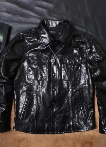 Italian Goat Skin Full Vegetable Tanned Ready To Wear Heavy Water Washed Uncoate