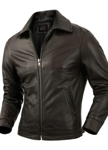 COPERSIAN Pure Top Layer Cowhide Corium Leather Jacket Luxury Men's Lapel Jacket