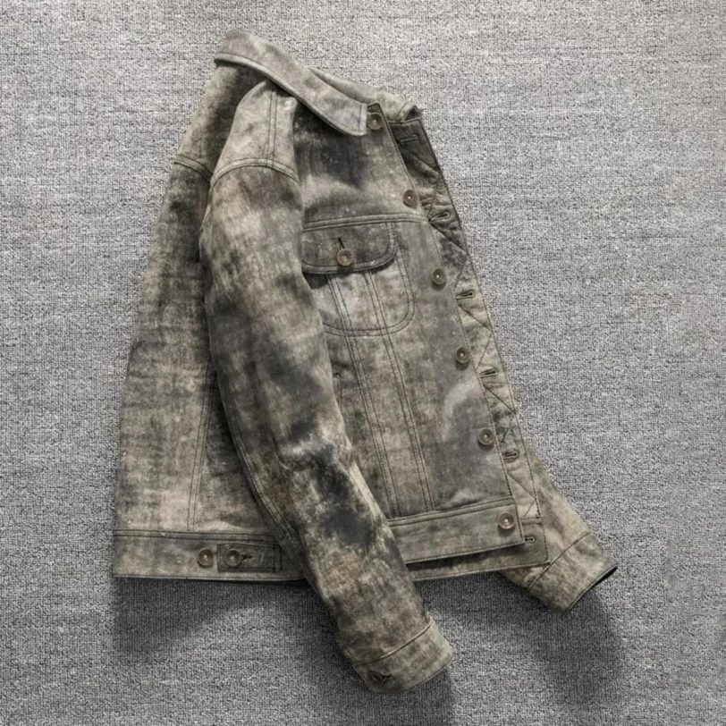 2025 New Leather Jacket Top Layer 100% Cowhide Leather Clothes Men's Stand Colla - 图片 2