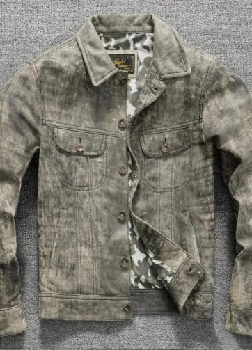 2025 New Leather Jacket Top Layer 100% Cowhide Leather Clothes Men's Stand Colla